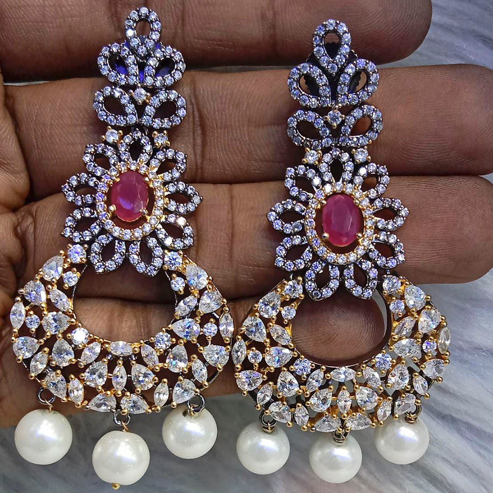 Jain Jewellers Ad Stone Dangler Earrings -11062701