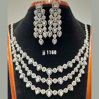 Jain Jewellers American Diamond Necklace Set - 11062735