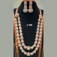 Jain Jewellers American Diamond Necklace Set - 11062739