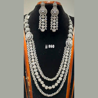 Jain Jewellers American Diamond Necklace Set - 11062740