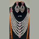 Jain Jewellers American Diamond Necklace Set - 11062742