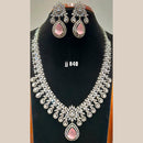 Jain Jewellers American Diamond Necklace Set - 11062745