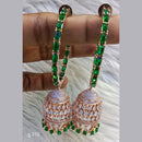 Jain Jewellers Ad Stone Jhumkis Earrings - 11062770