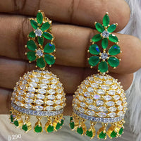 Jain Jewellers Ad Stone Jhumkis Earrings - 11062775