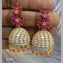 Jain Jewellers Ad Stone Jhumkis Earrings - 11062775