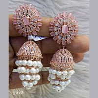 Jain Jewellers Ad Stone Jhumkis Earrings - 11062784