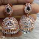 Jain Jewellers Ad Stone Jhumkis Earrings - 11062786