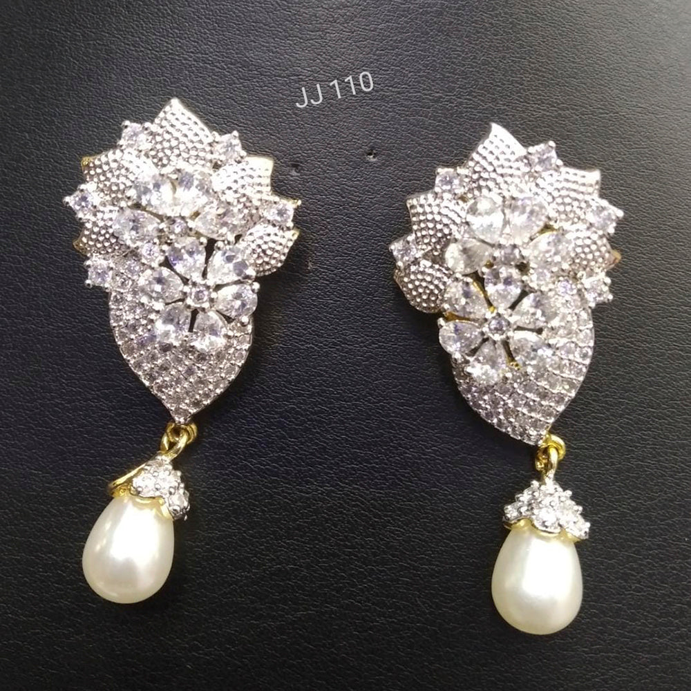 Jain Jewellers Ad Stone Dangler Earrings - 11062809