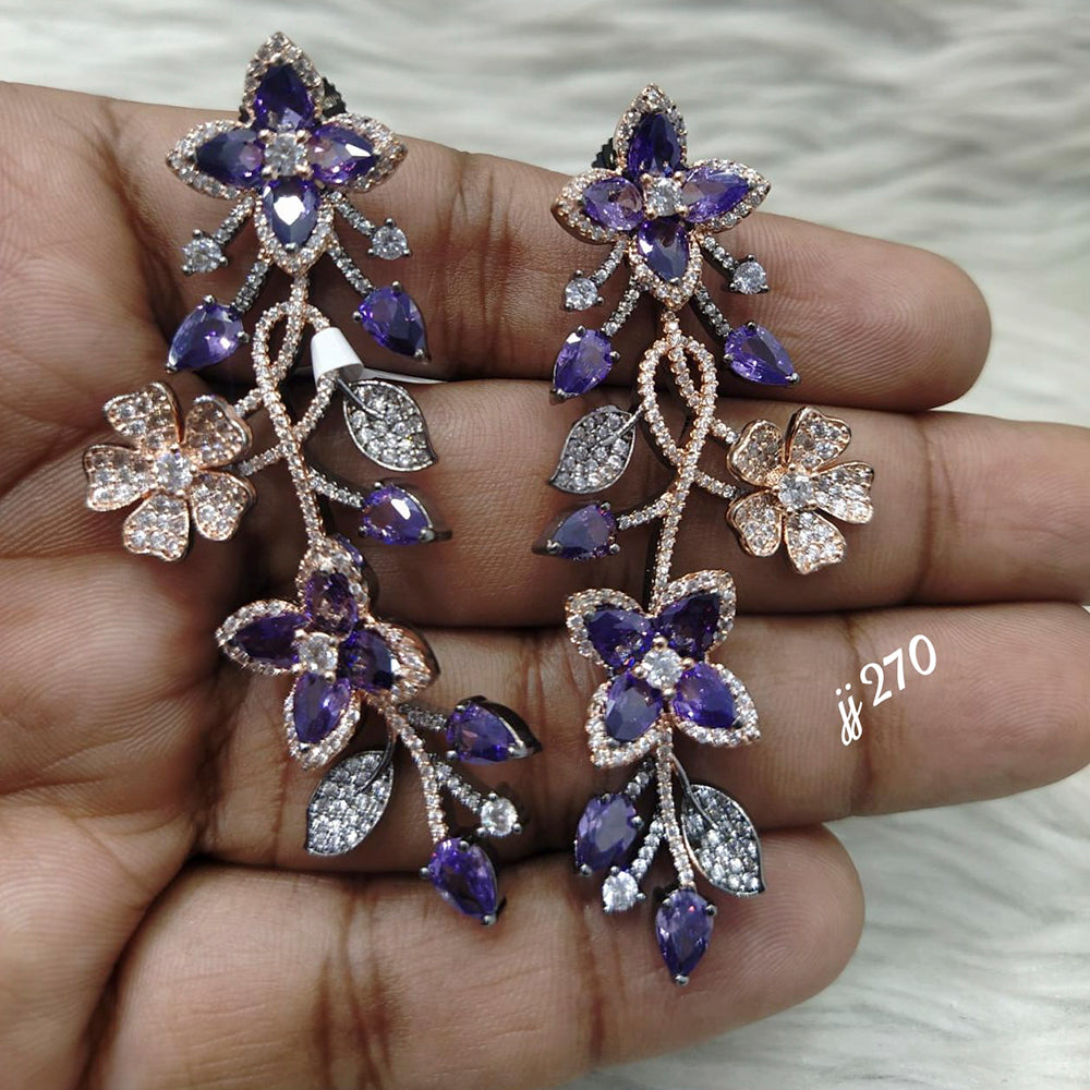 Jain Jewellers Ad Stone Dangler Earrings