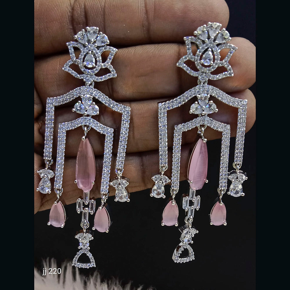 Jain Jewellers Ad Stone Dangler Earrings