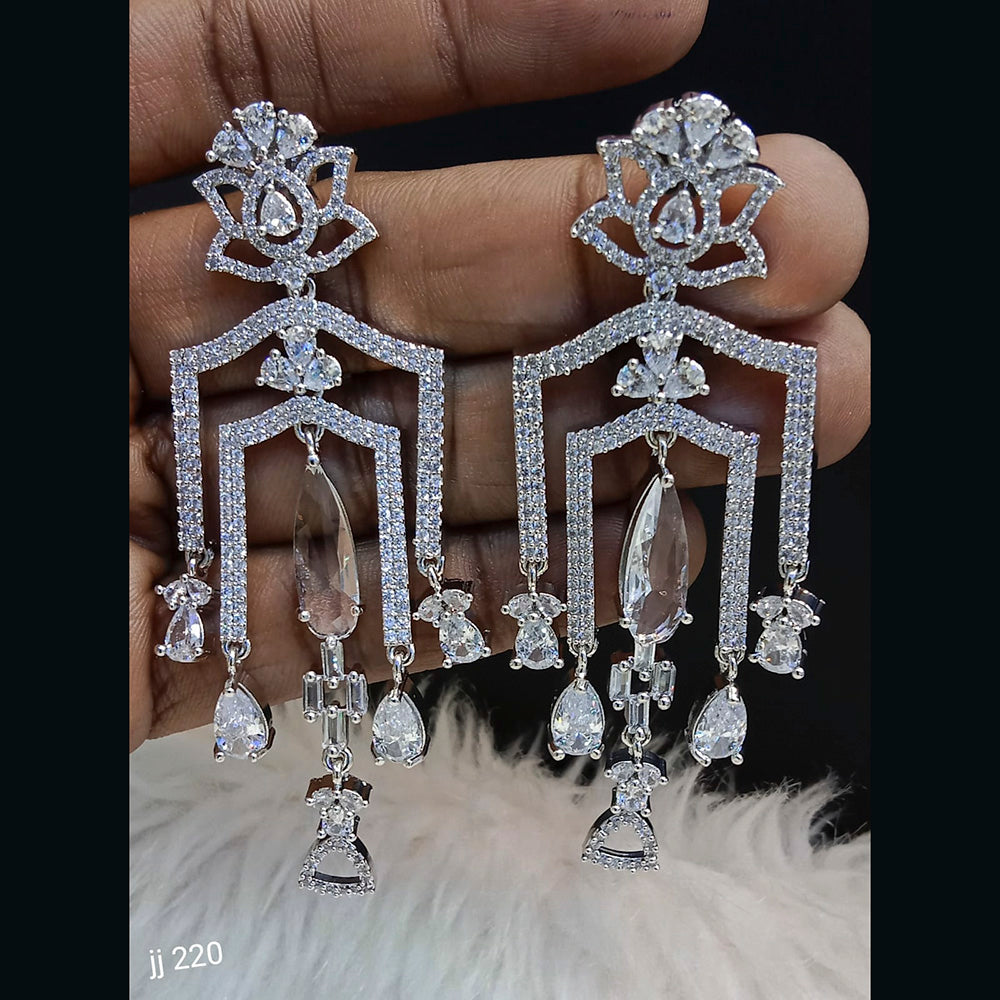 Jain Jewellers Ad Stone Dangler Earrings