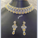 Jain Jewellers Gold Plated American Diamond Necklace Set