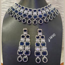 Jain Jewellers Gold Plated American Diamond Necklace Set