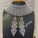 Jain Jewellers Gold Plated American Diamond Necklace Set