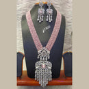 Jain Jewellers Gold Plated American Diamond Necklace Set