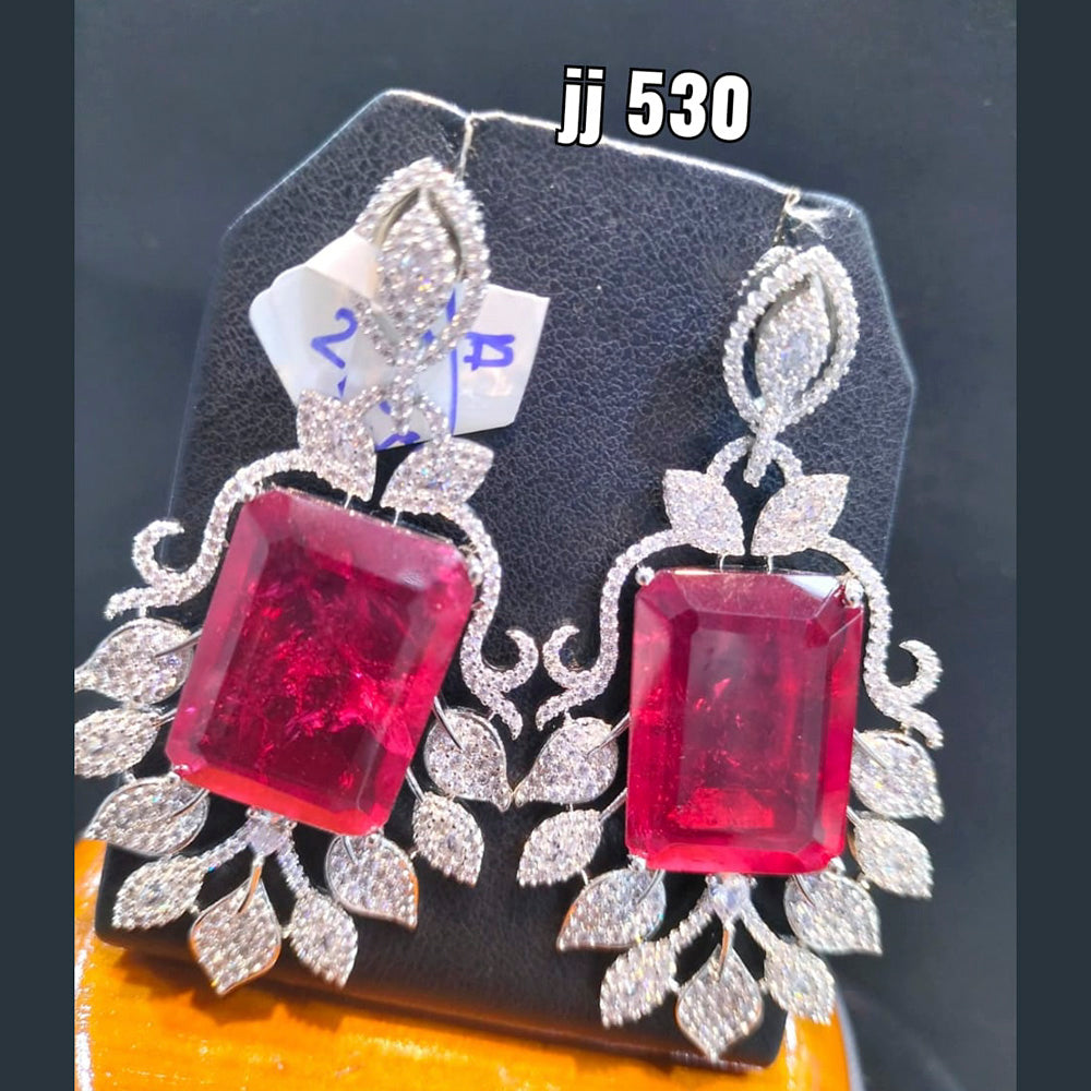 Jain Jewellers Ad Stone Dangler Earrings