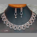 Jain Jewellers Gold Plated American Diamond Necklace Set