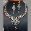Jain Jewellers Gold Plated American Diamond Necklace Set