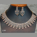 Jain Jewellers Gold Plated American Diamond Necklace Set