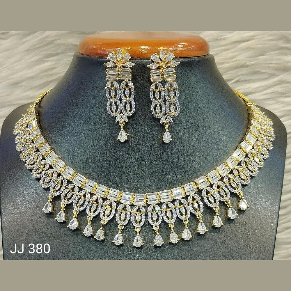 Jain Jewellers American Diamond Jewellery Necklace Set