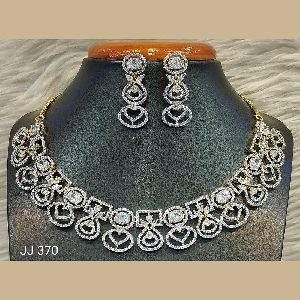 Jain Jewellers American Diamond Jewellery Necklace Set