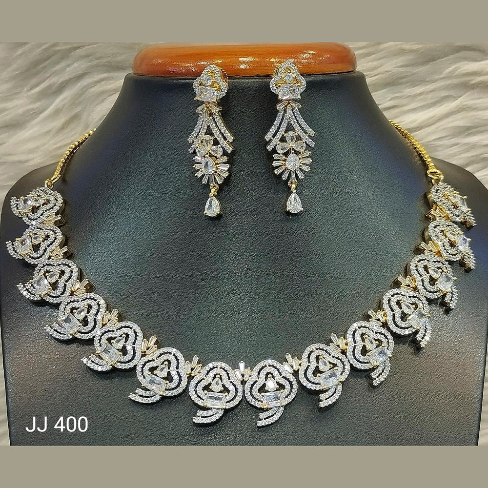 Jain Jewellers American Diamond Jewellery Necklace Set