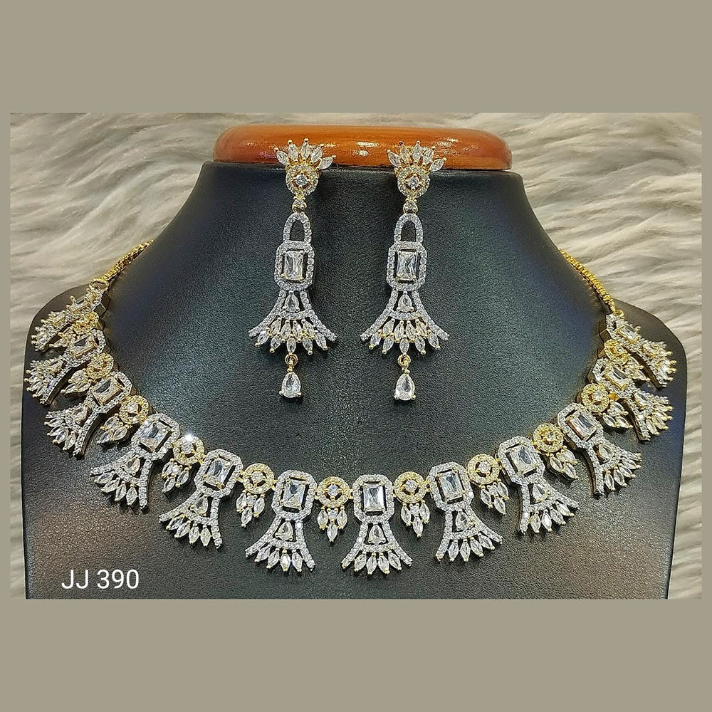 Jain Jewellers American Diamond Jewellery Necklace Set