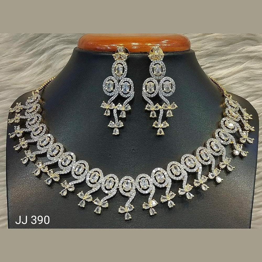 Jain Jewellers American Diamond Jewellery Necklace Set
