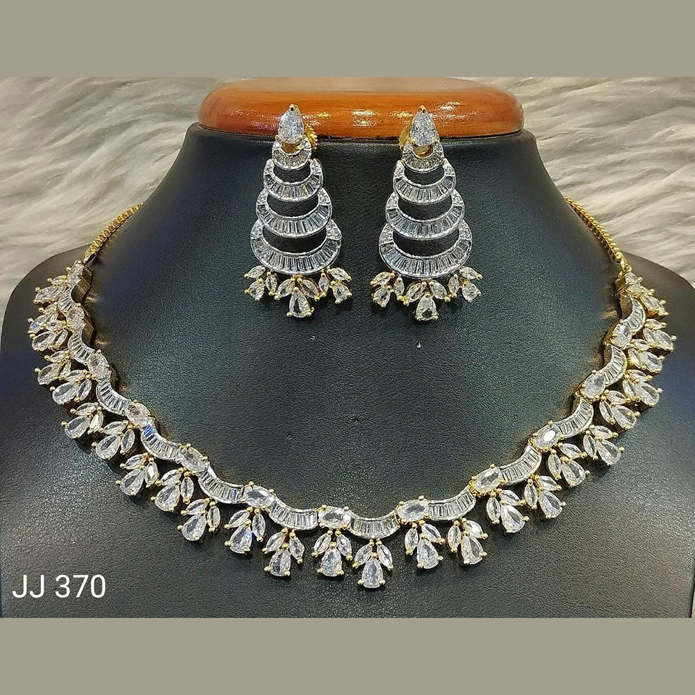 Jain Jewellers American Diamond Jewellery Necklace Set