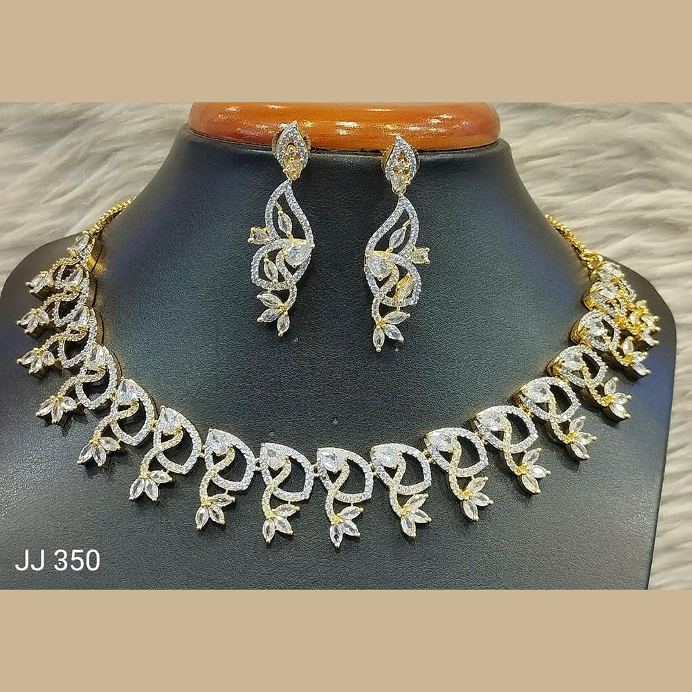 Jain Jewellers American Diamond Jewellery Necklace Set