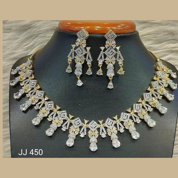 Jain Jewellers American Diamond Jewellery Necklace Set