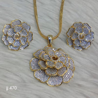 Jain Jewellers Ad Stone Pendant Set