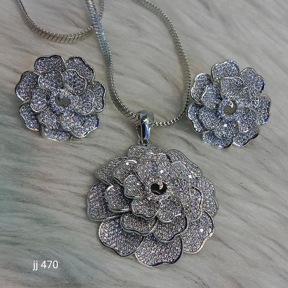 Jain Jewellers Ad Stone Pendant Set