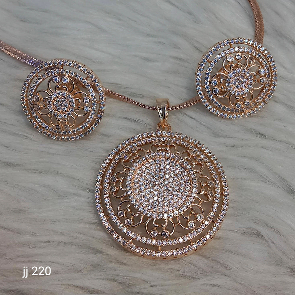 Jain Jewellers Ad Stone Pendant Set