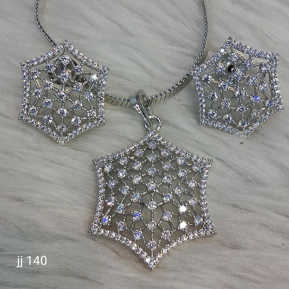 Jain Jewellers Ad Stone Pendant Set