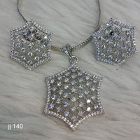 Jain Jewellers Ad Stone Pendant Set