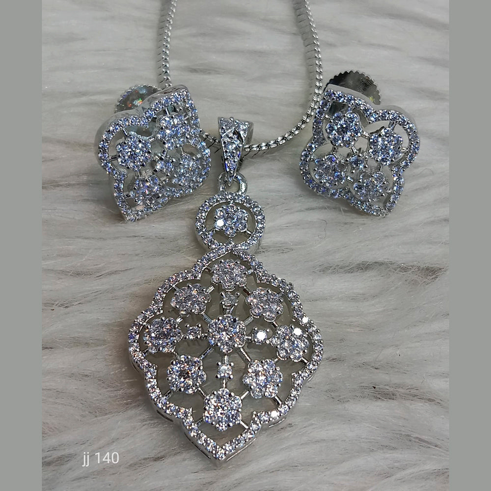 Jain Jewellers Ad Stone Pendant Set