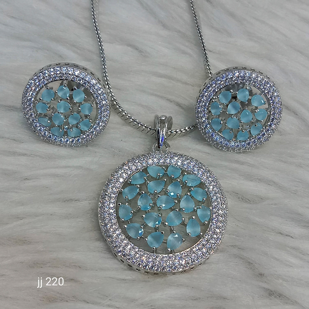 Jain Jewellers Ad Stone Pendant Set