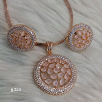 Jain Jewellers Ad Stone Pendant Set