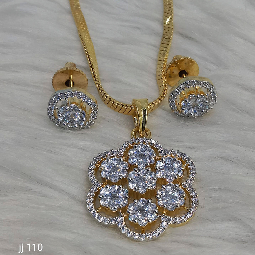 Jain Jewellers Ad Stone Pendant Set