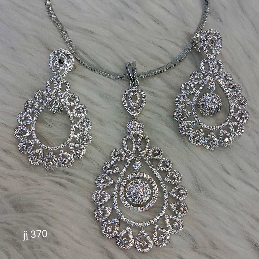 Jain Jewellers Ad Stone Pendant Set