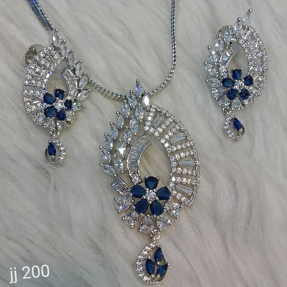 Jain Jewellers Ad Stone Pendant Set