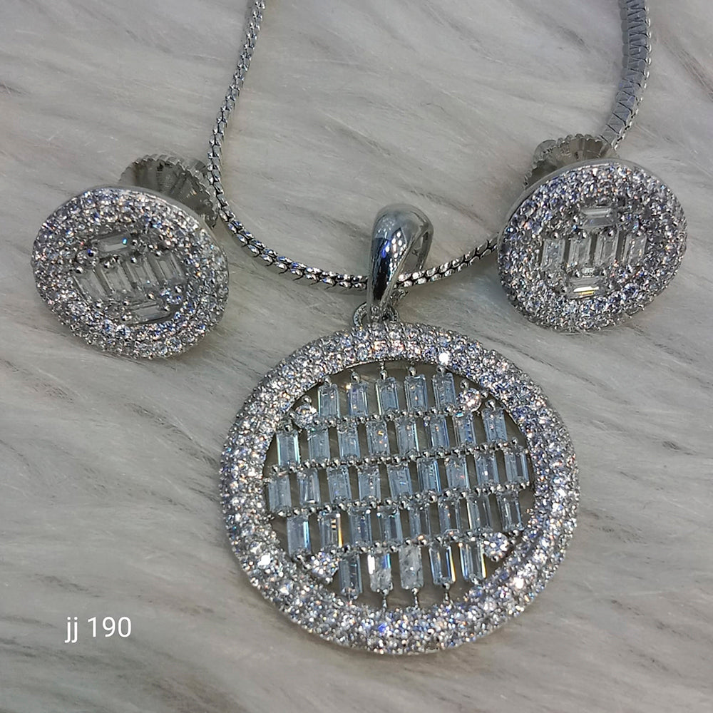 Jain Jewellers Ad Stone Pendant Set