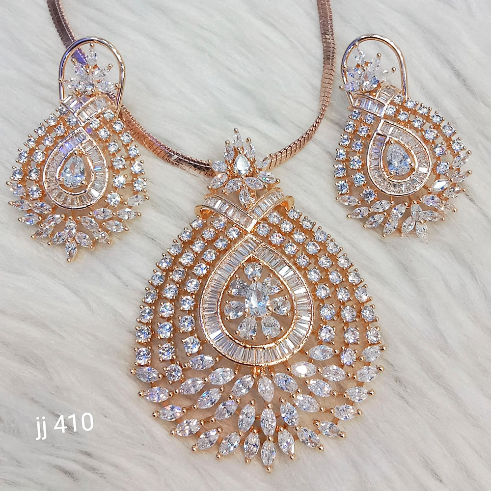 Jain Jewellers Ad Stone Pendant Set