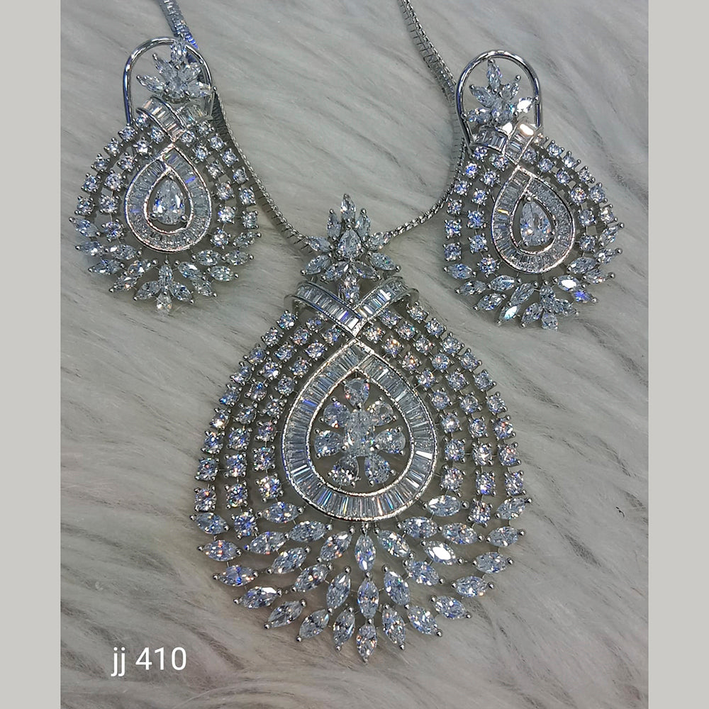 Jain Jewellers Ad Stone Pendant Set