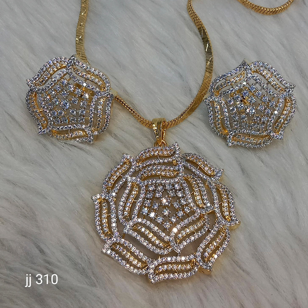 Jain Jewellers Ad Stone Pendant Set