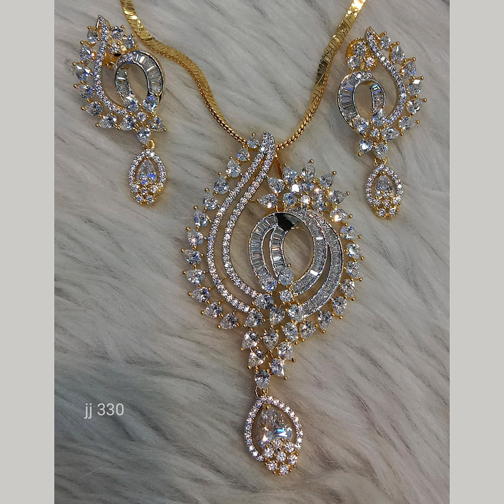 Jain Jewellers Ad Stone Pendant Set