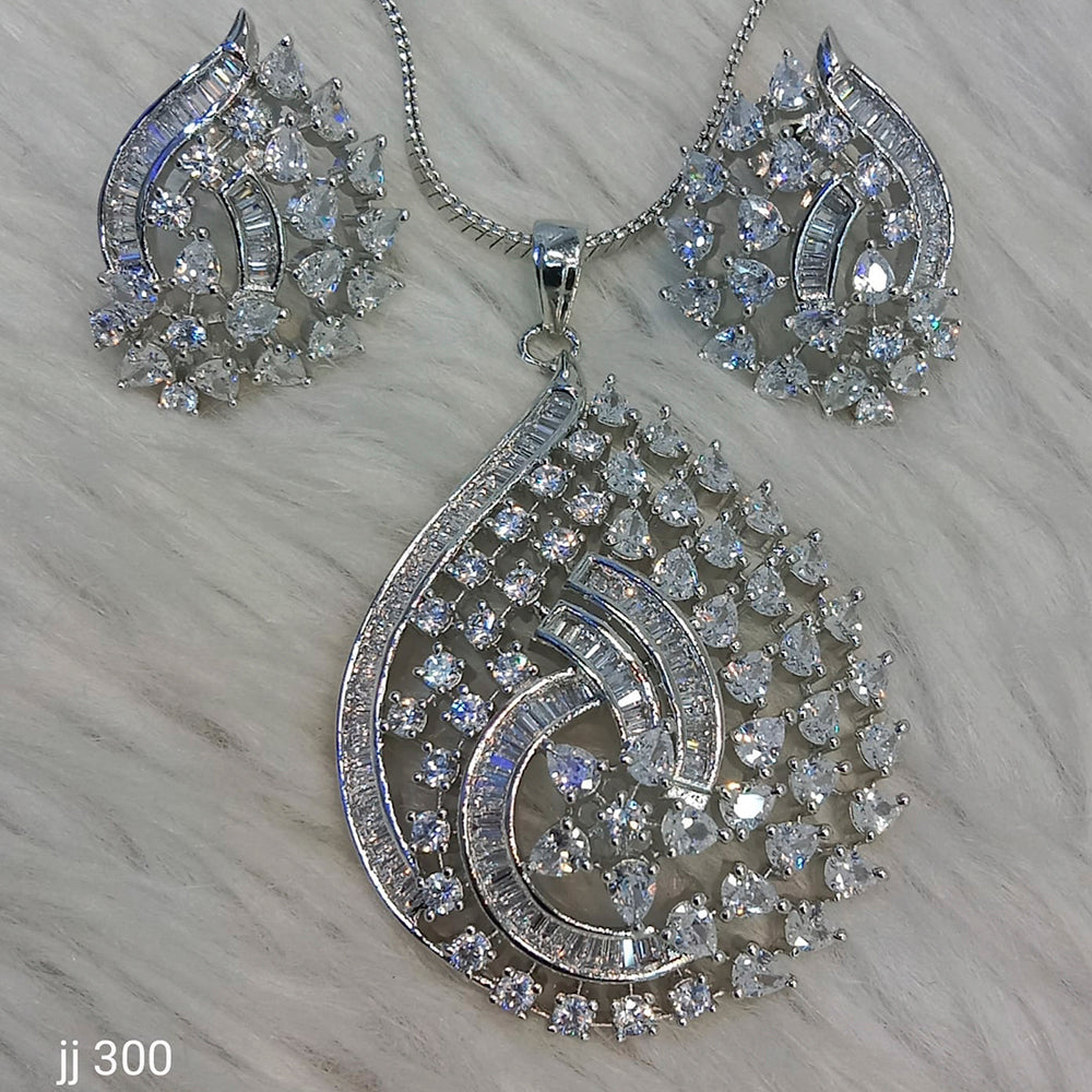 Jain Jewellers Ad Stone Pendant Set