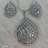 Jain Jewellers Ad Stone Pendant Set