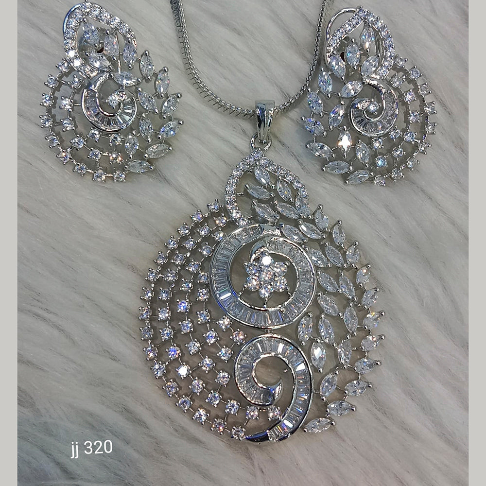 Jain Jewellers Ad Stone Pendant Set